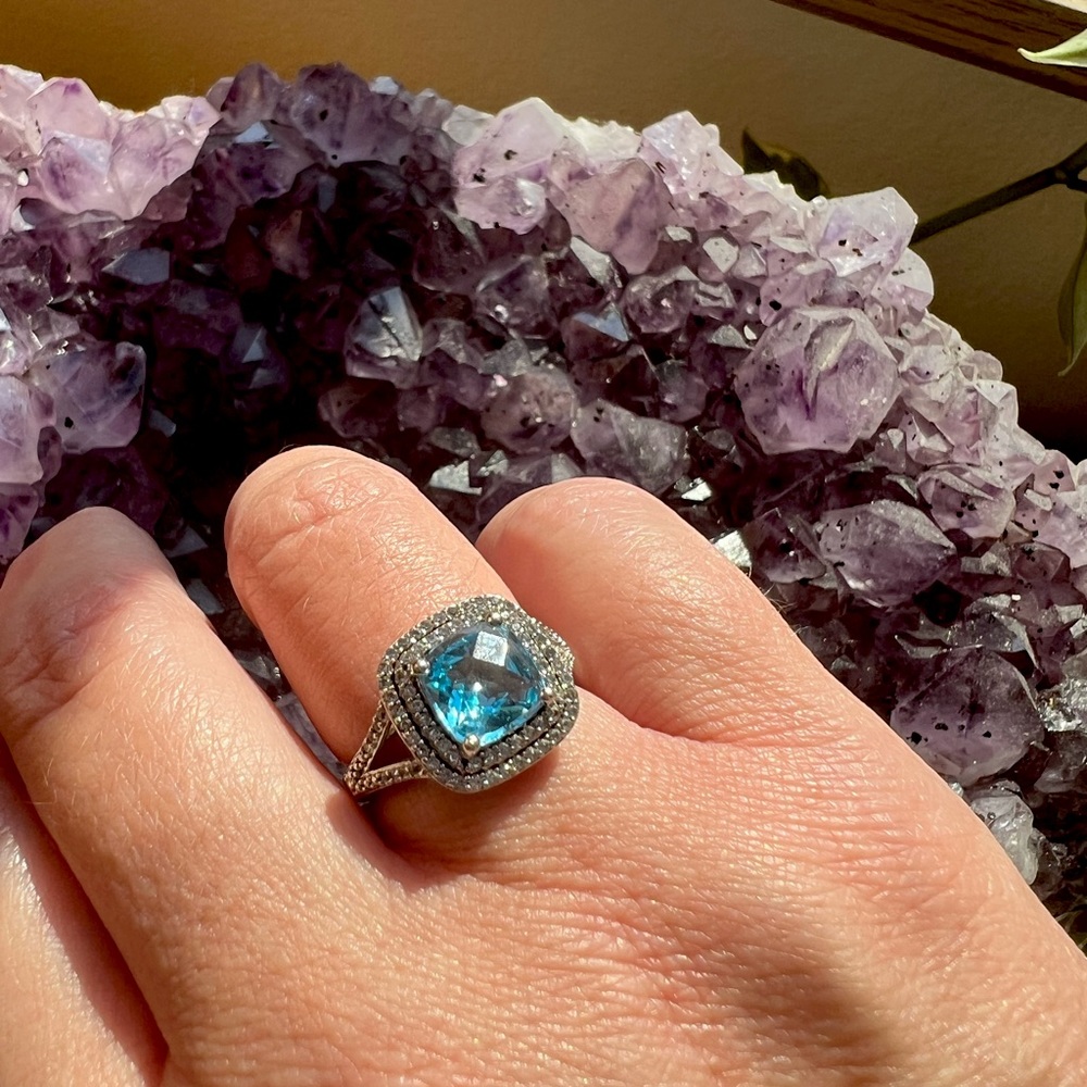 Beautiful Blue Topaz Ring